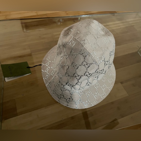GUCCI GG LAME BUCKET HAT - Picture 2 of 10